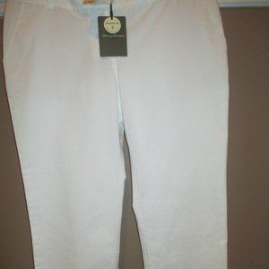 Tommy Bahama SailAway Twill Crop Capris White SZ 6